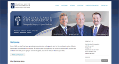 Desktop Screenshot of glaciallakesorthopaedics.com